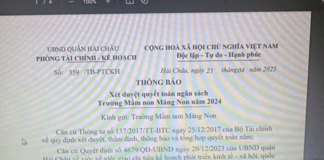 XÉT DUYỆT NGÂN SÁCH NHÀ TRƯỜNG NĂM 2024